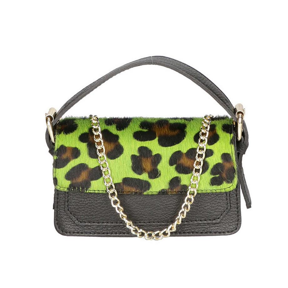 Gave Lux Sac Sous le Bras Imprimé Léopard  