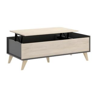 Vente-unique Table basse relevable KOLYMA 1 niche  Chêne  