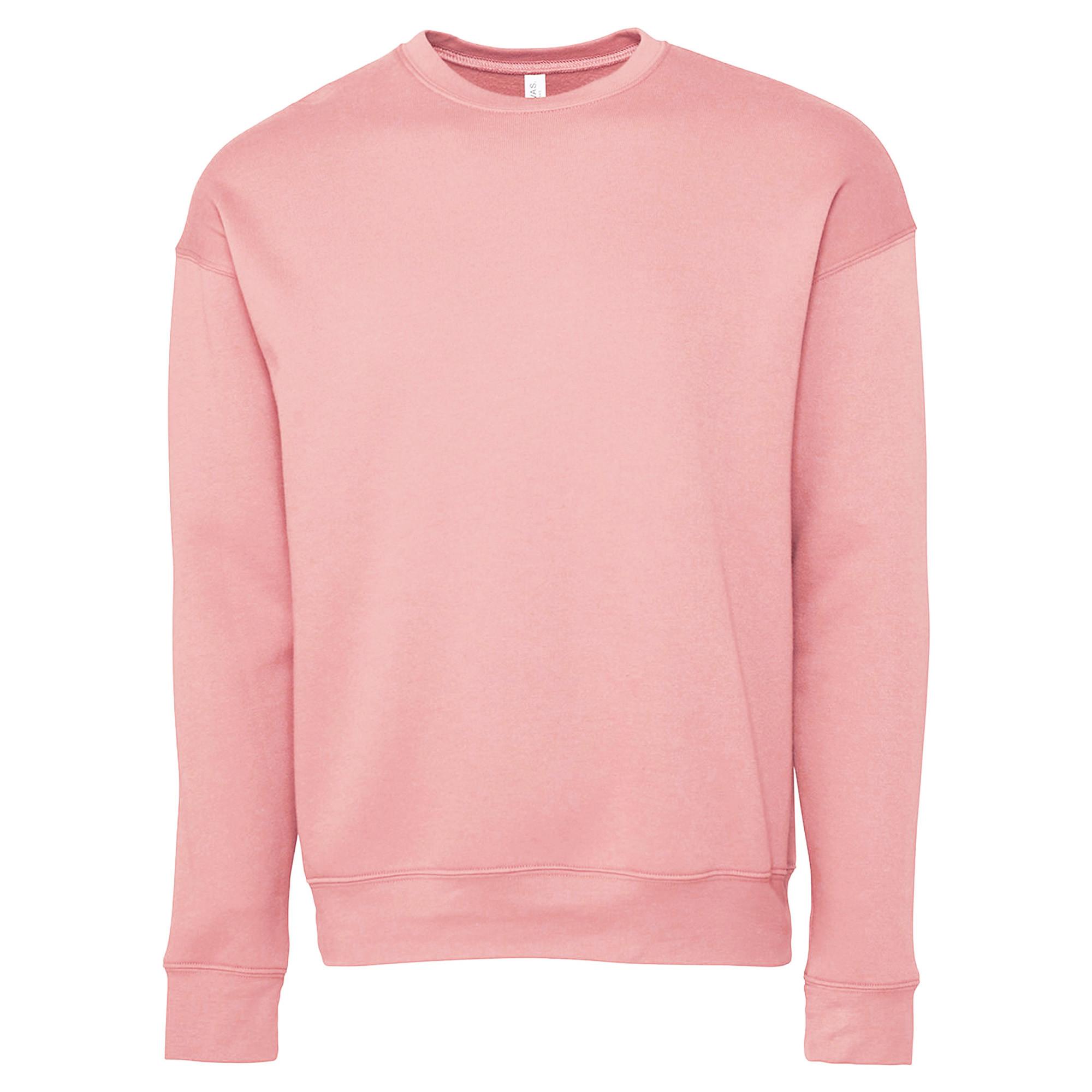 Bella + Canvas  Classic Sweatshirt, Überschnittene Schulter 