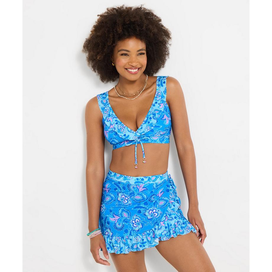 Baderock mit Paisleymuster und Rüschen