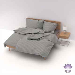 Lotus Bettwaren Lotus Raso Seersucker Tinta Unita Biancheria da Letto  