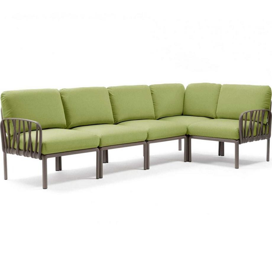 Gartenlounge komodo (5-tlg)  avocado