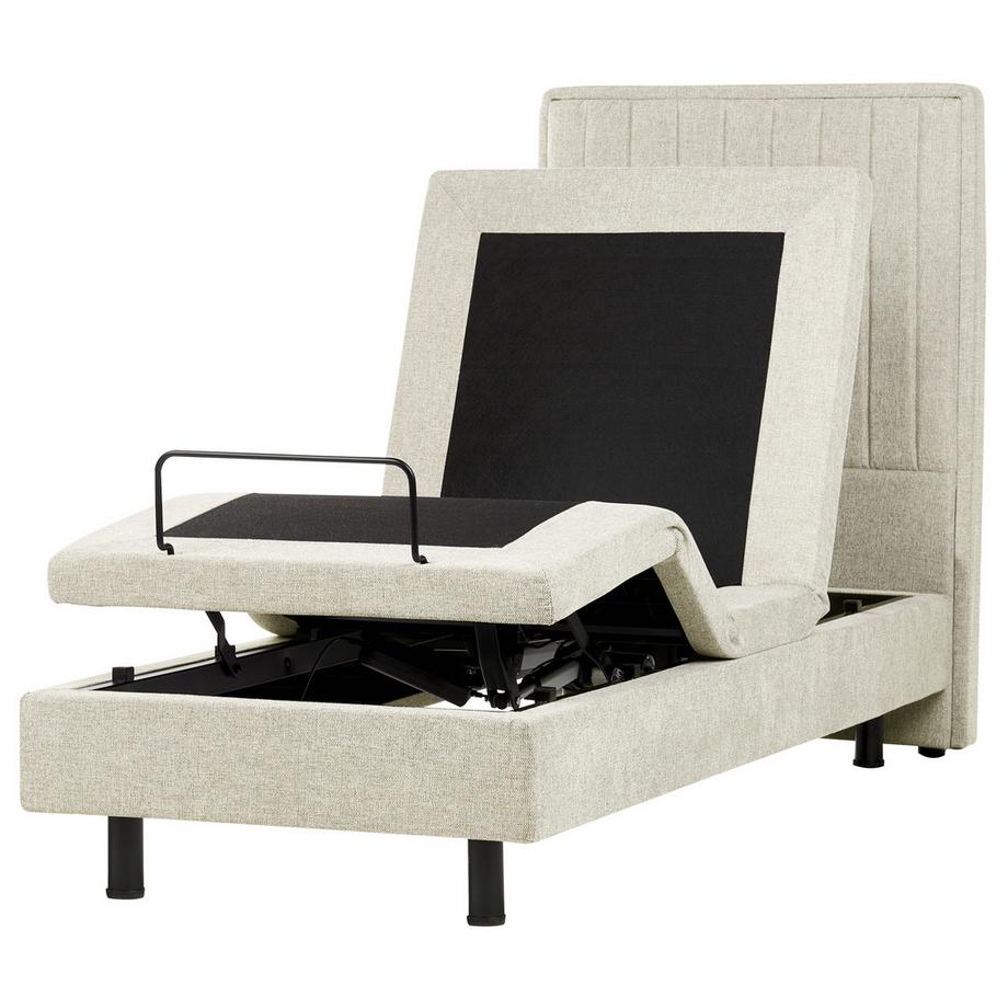 Beliani Letto regolabile en Tessuto Scandinavo DUKE II  