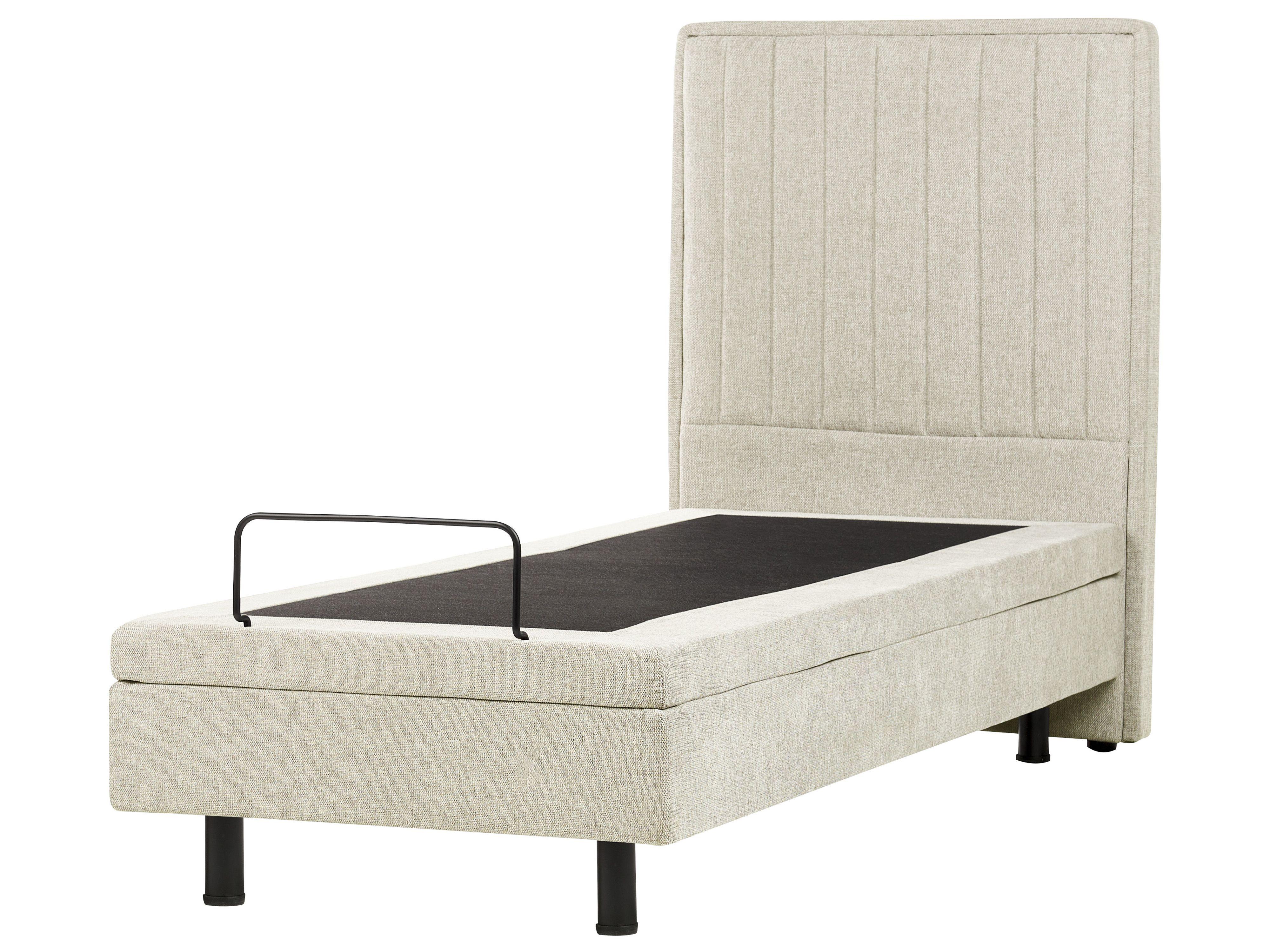 Beliani Letto regolabile en Tessuto Scandinavo DUKE II  