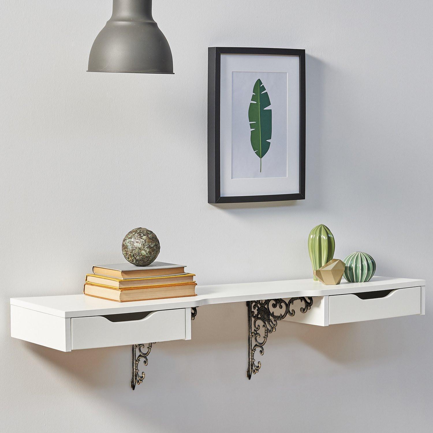 B2X 2x Regalhalterung aus Gusseisen geschmiedet  