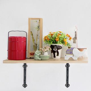 B2X 2x Regalhalterung aus Gusseisen geschmiedet  