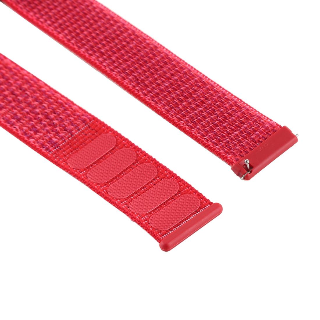 Cover-Discount  Fitbit Versa 1 / 2 - Bracelet en nylon avec velcro rouge 