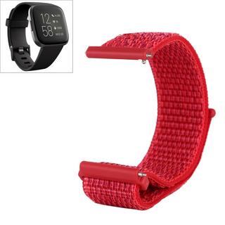 Cover-Discount  Fitbit Versa 1 / 2 - Bracelet en nylon avec velcro rouge 