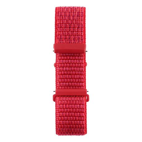 Cover-Discount  Fitbit Versa 1 / 2 - Bracelet en nylon avec velcro rouge 