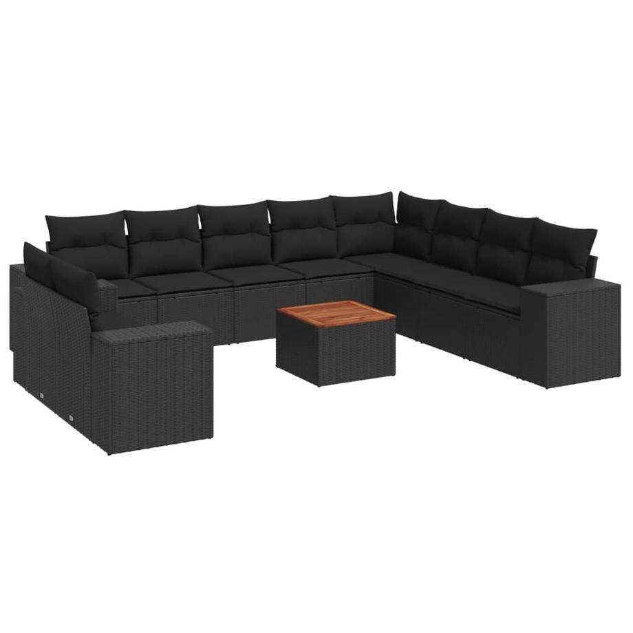 set divano da giardino Polirattan