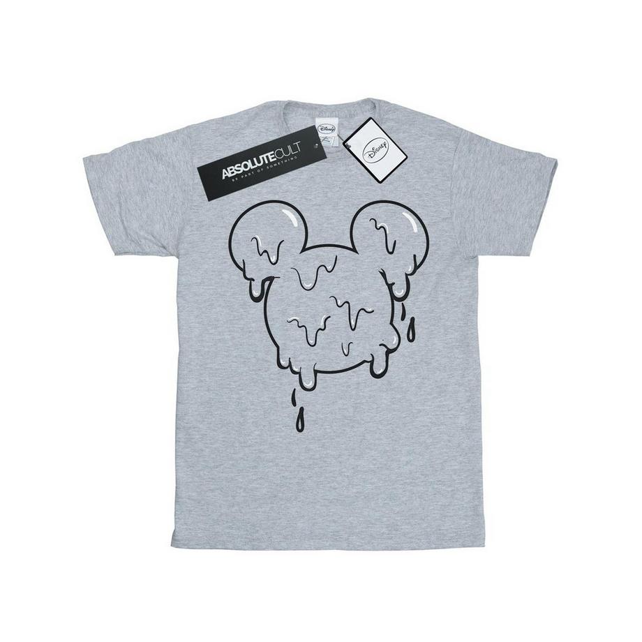 Disney Mickey Mouse Melting Face T-Shirt Stampata  