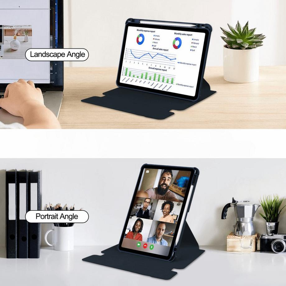 Cover-Discount  iPad Air 11 (M2 / M3) - Custodia ruotabile a 360 gradi 