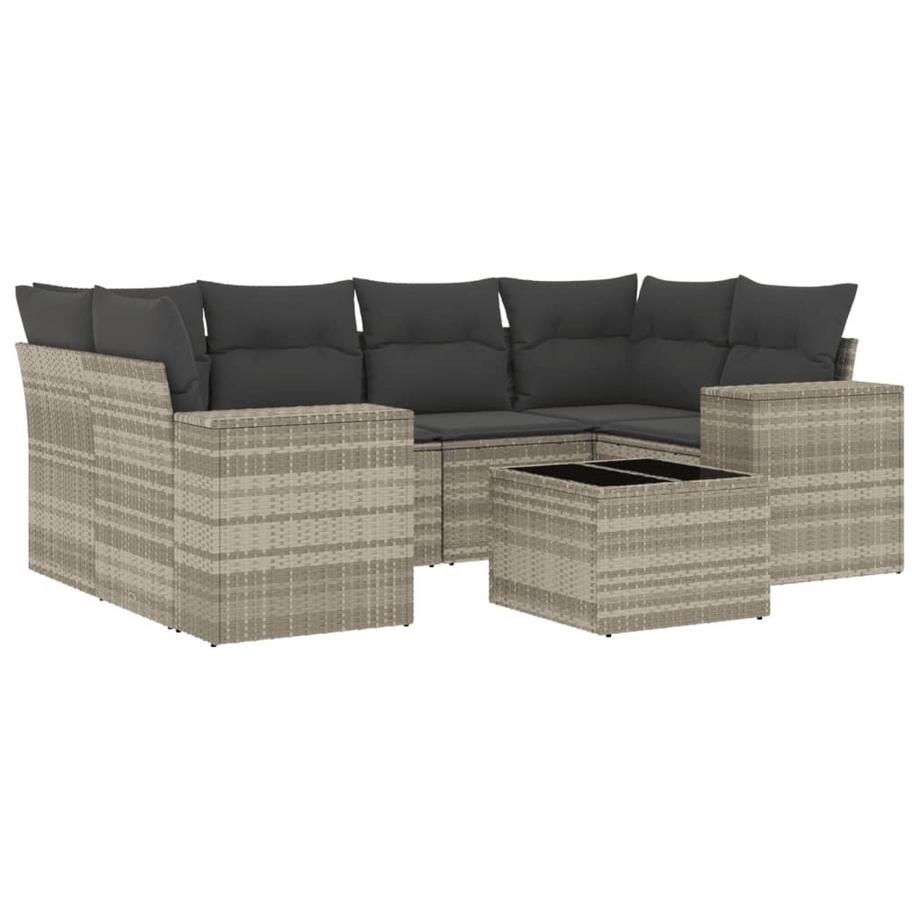 set divano da giardino Polirattan