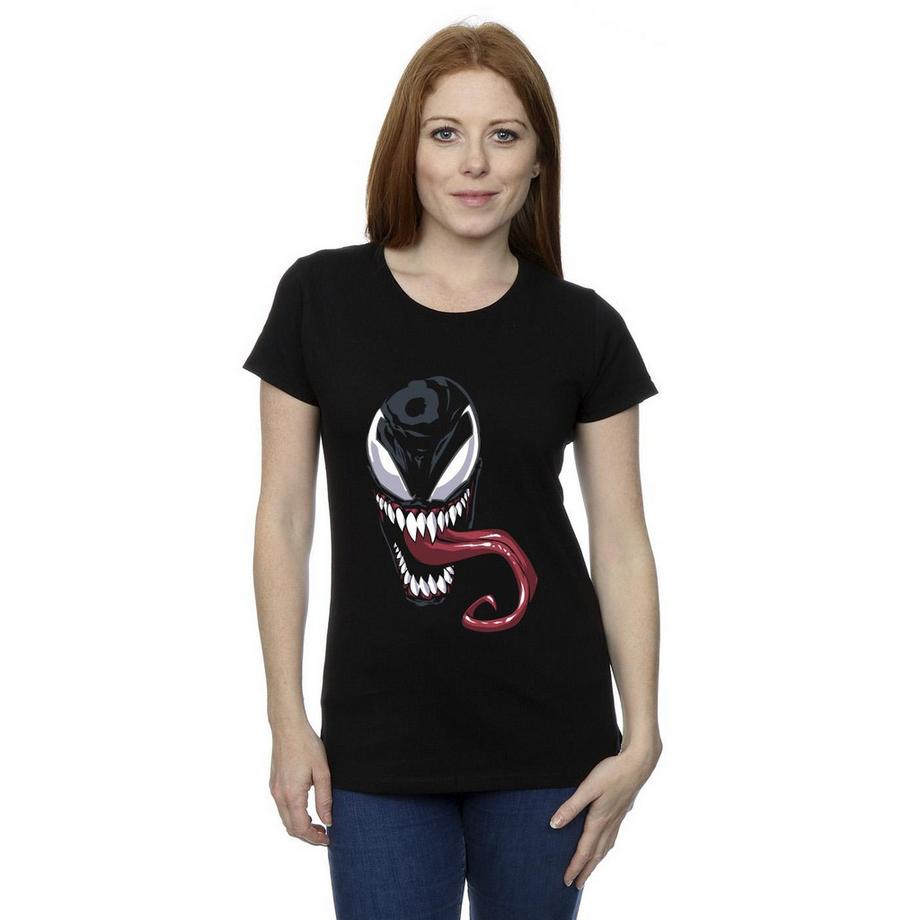 MARVEL Venom Face T-Shirt Grafica  