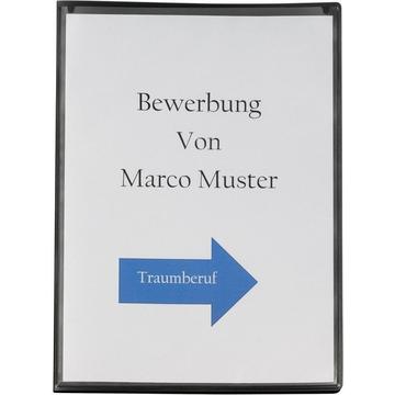 KOLMA Bewerbungsmappe Tender A4 10.019.48 anthrazit,2-teilig,Klemmsch.