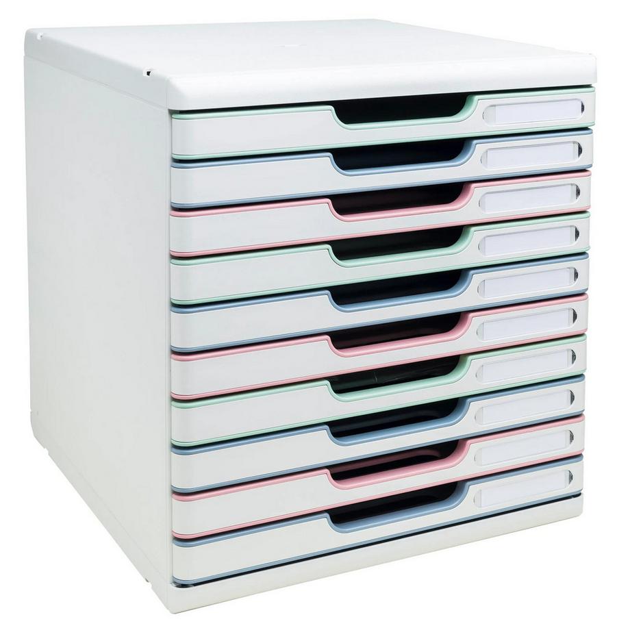 Exacompta Schubladenbox Modulo, 10 Schubladen, AutentiK  