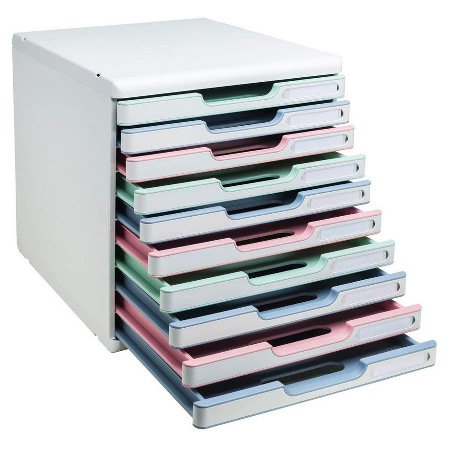 Exacompta Schubladenbox Modulo, 10 Schubladen, AutentiK  