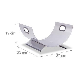 B2X Cesto porta legna in acciaio inox  