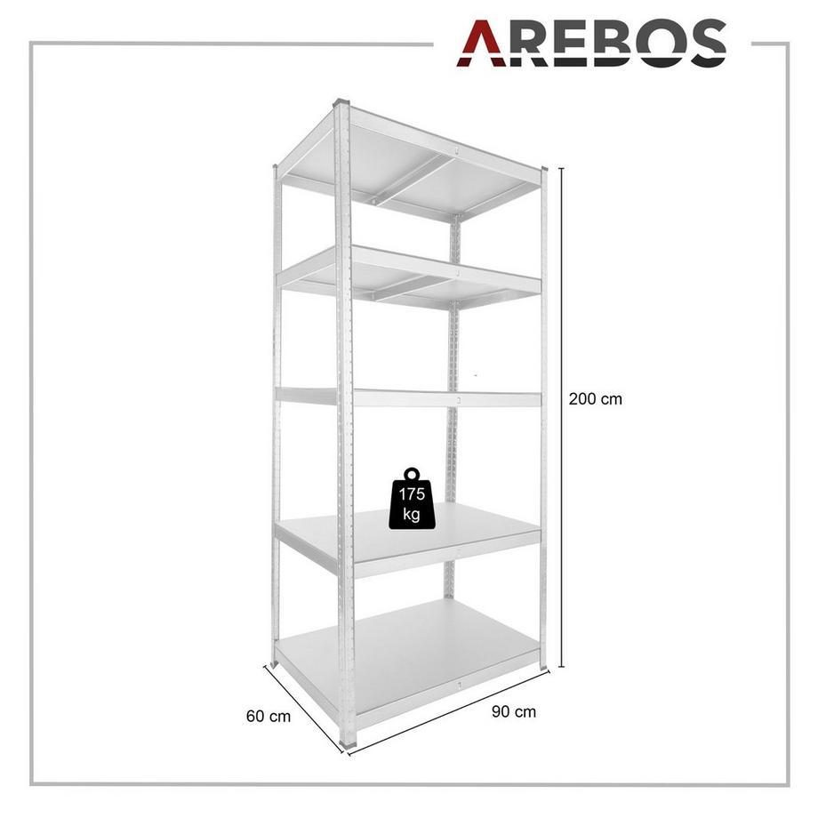 Arebos Scaffali per carichi pesanti  