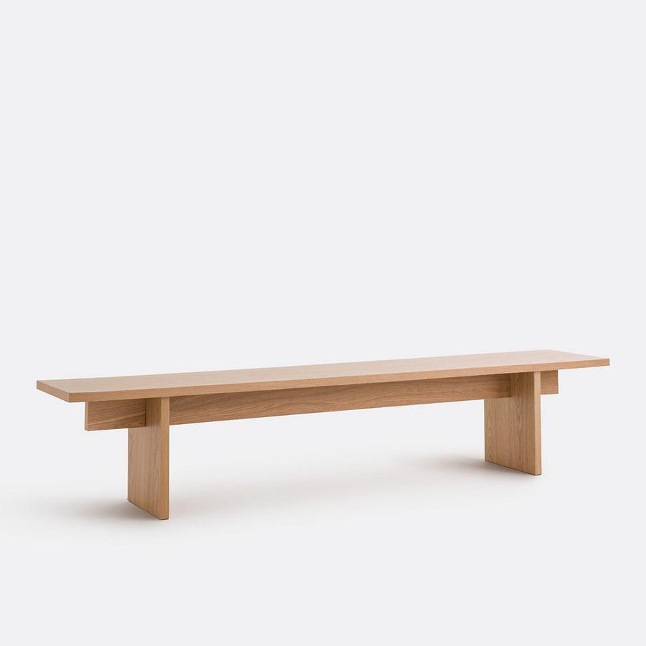 Tischbank mit Eichenfurnier