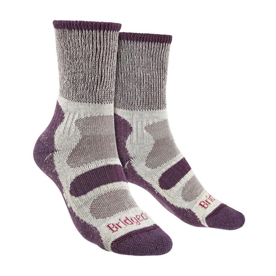 Leichte Gepolsterte Wanderstiefelsocken Aus Baumwolle Für