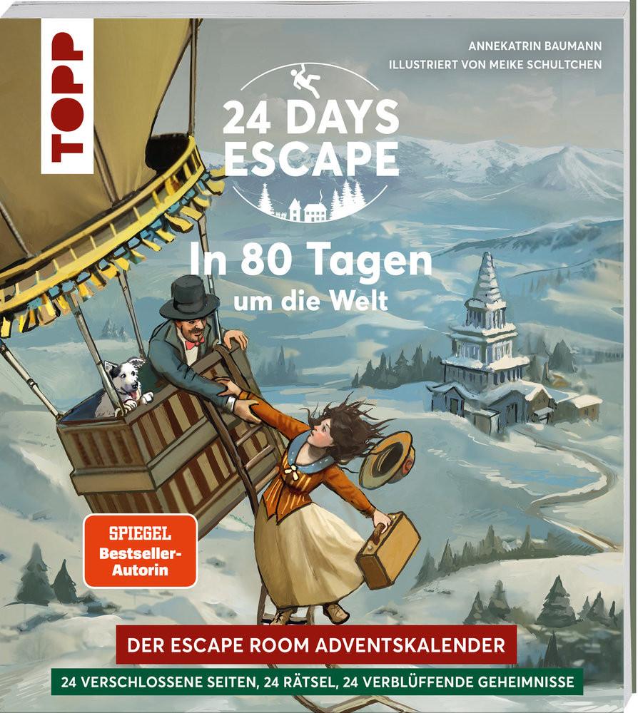 Frech  24 DAYS ESCAPE - Der Escape Room Adventskalender: In 80 Tagen um die Welt 