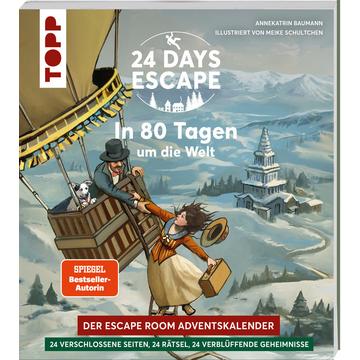 24 DAYS ESCAPE - Der Escape Room Adventskalender: In 80 Tagen um die Welt