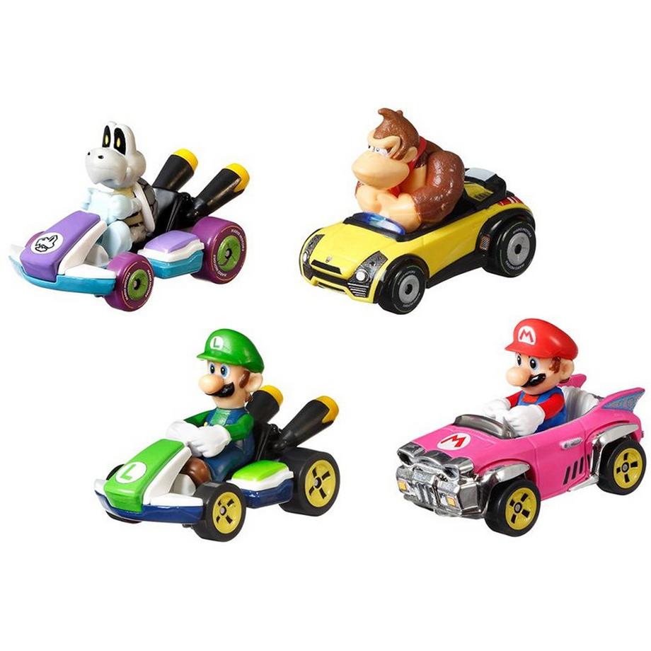 Hot Wheels  Super Mario Die-Cast 4er-Pack #1 (1:64) 