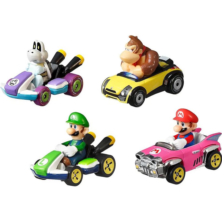 Hot Wheels  Super Mario Die-Cast 4er-Pack #1 (1:64) 