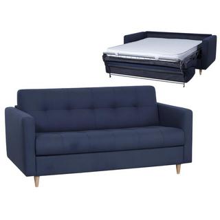 Vente-unique Schlafsofa mit Matratze 3Sitzer GANOA Stoff  