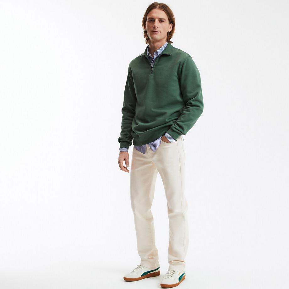 La Redoute Collections Felpa con Zip Corta  