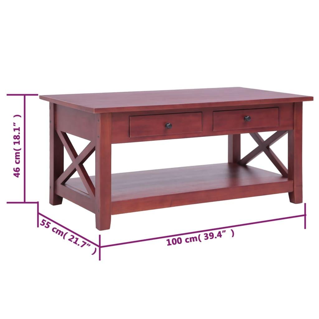 VidaXL Table basse bois  