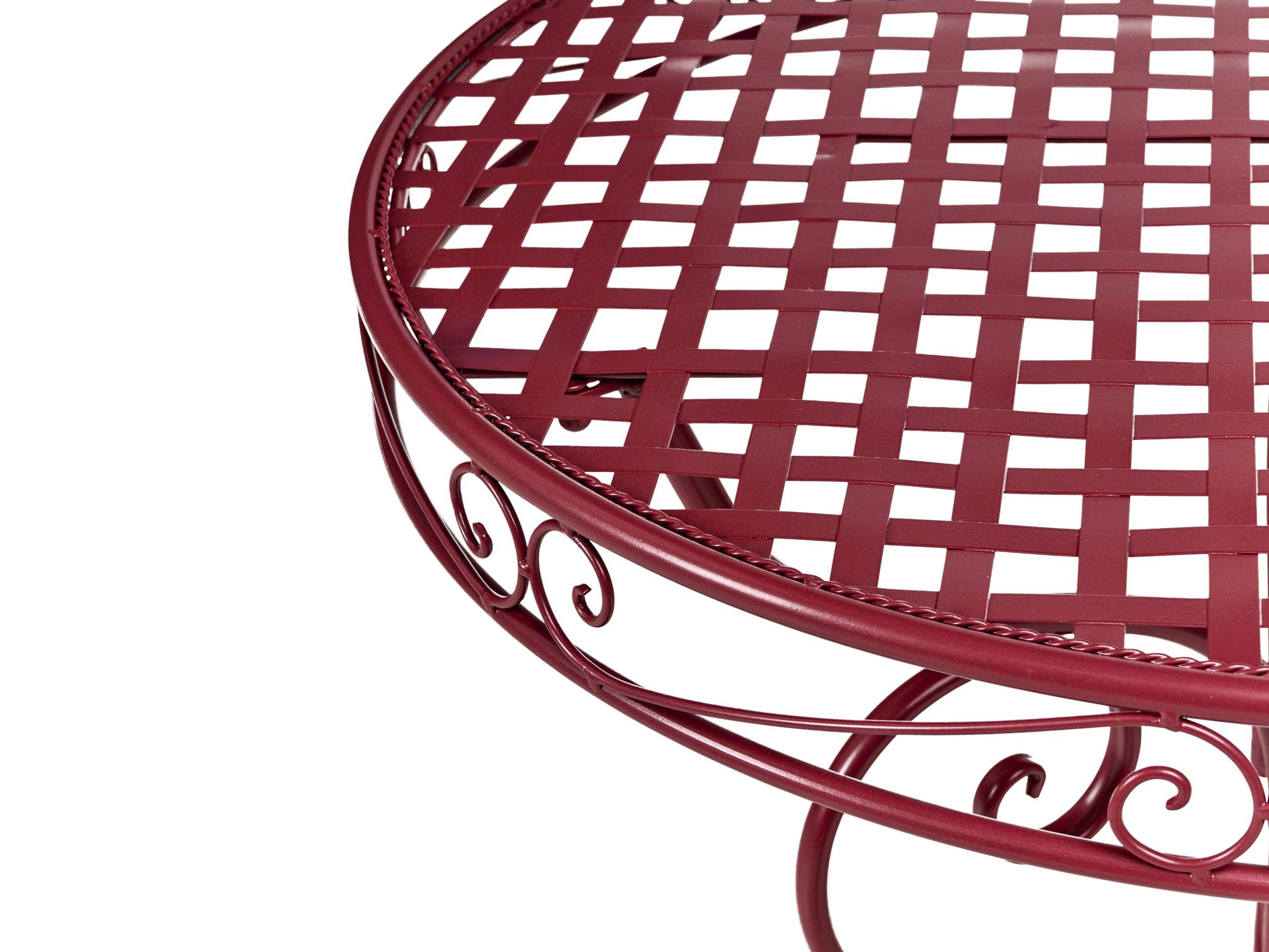 Beliani Tavolino Bistrot en Ferro Retrò ALBINIA  