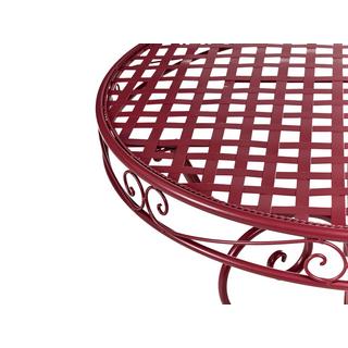 Beliani Tavolino Bistrot en Ferro Retrò ALBINIA  