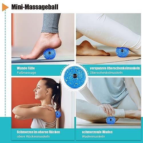 Alopini  Faszienrollen-Set mit 3D-Strukturmassage, Mini-Faszienrolle, Faszienball und Duoball, Faszien-Set 