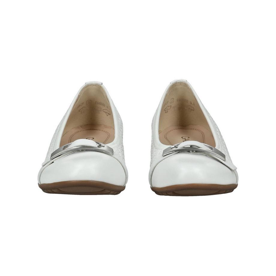 Gabor Ballerine con texture intrecciata e dettaglio metallico  