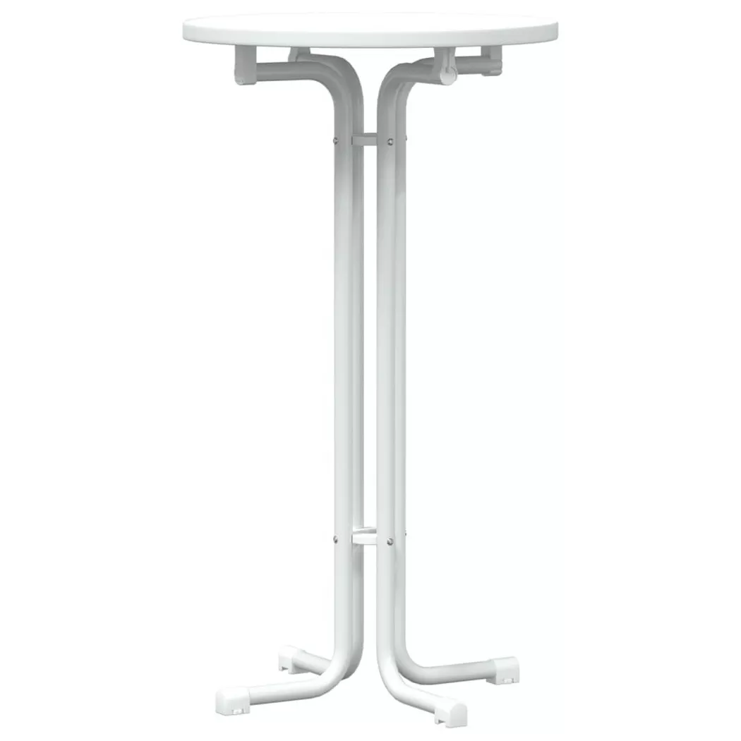 VidaXL - Table à manger bois d'ingénierie, One Size, Blanc