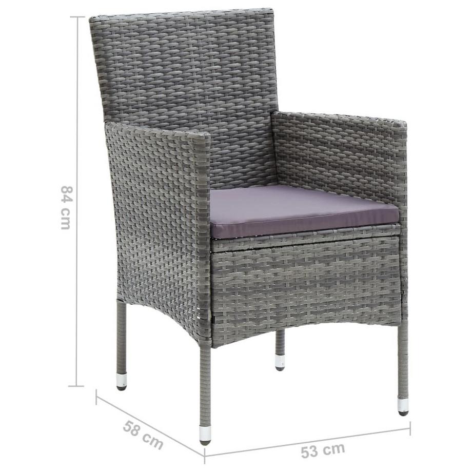 VidaXL Gartenstuhl poly-rattan  