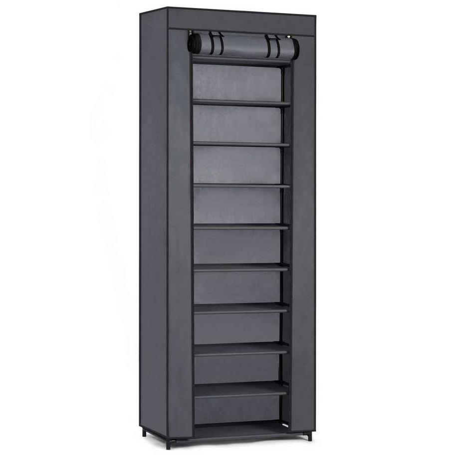 B2X Meuble à chaussures textile Massido - graphite  