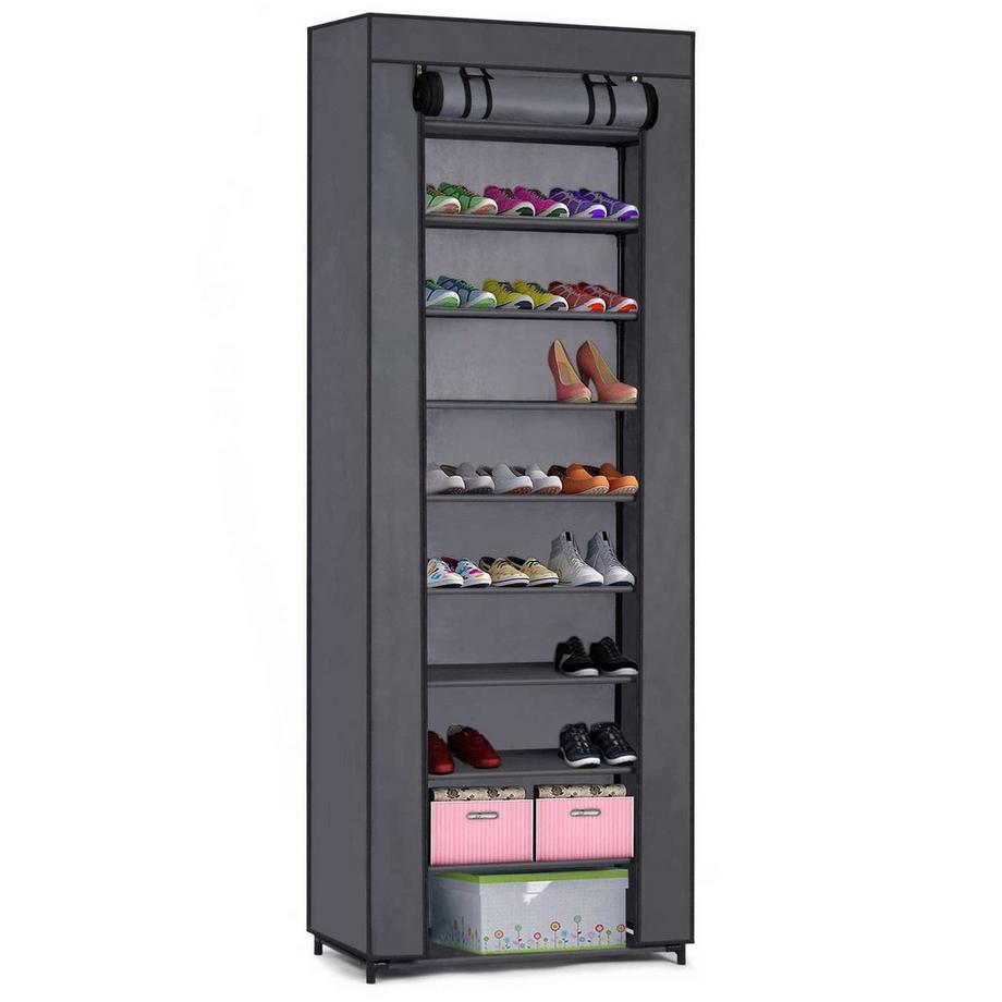 Scarpiera in tessuto Massido - grafite