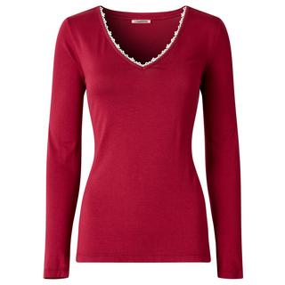 Joe Browns Top in jersey scollo a V con bordo in pizzo  