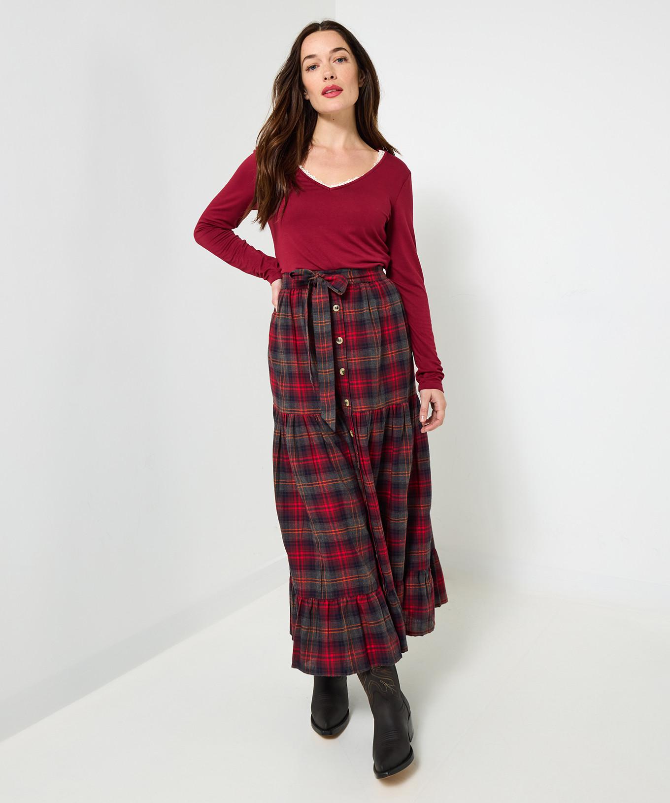 Joe Browns Top in jersey scollo a V con bordo in pizzo  