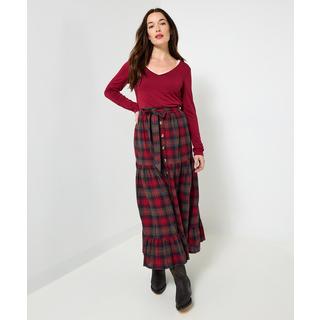 Joe Browns Top in jersey scollo a V con bordo in pizzo  