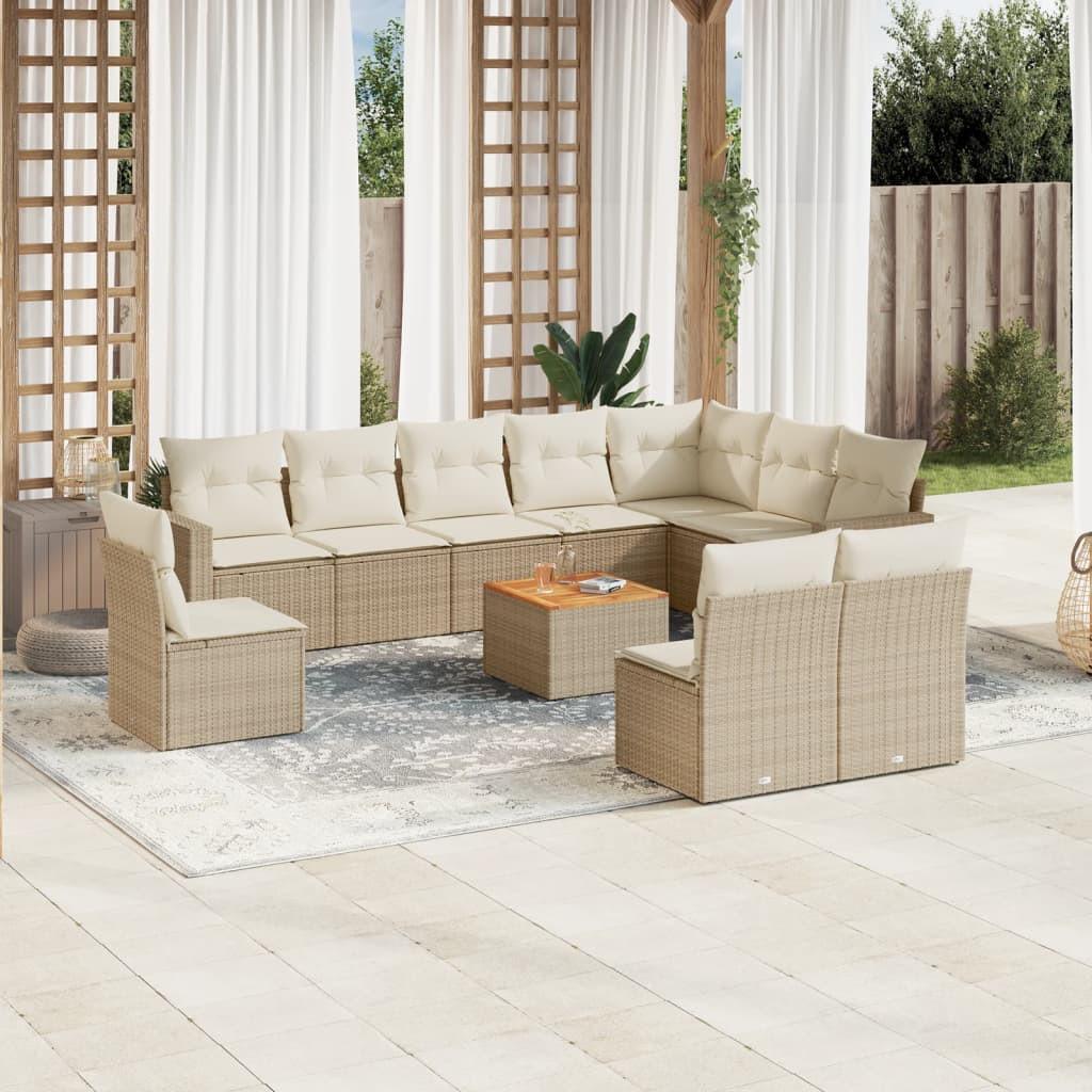 VidaXL Garten sofagarnitur poly-rattan  