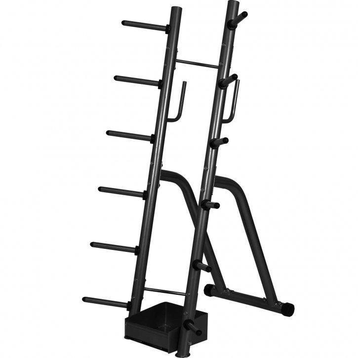 Gorilla Sports  RACK DE RANGEMENT BODY PUMP | POUR POIDS 30/31 MM | MUSCULATION 