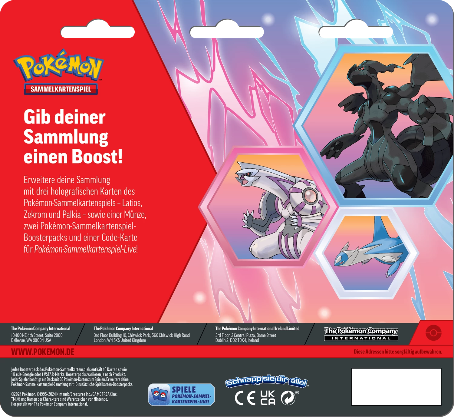 Pokémon  TCG: Scarlet & Violet - Enhanced 2-Pack Blister Latios & Palkia Zekrom Blisters - DE 