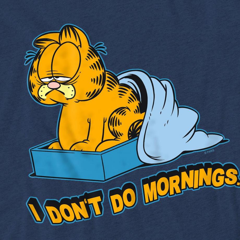 Garfield T-Shirt I Don't Do Mornings  