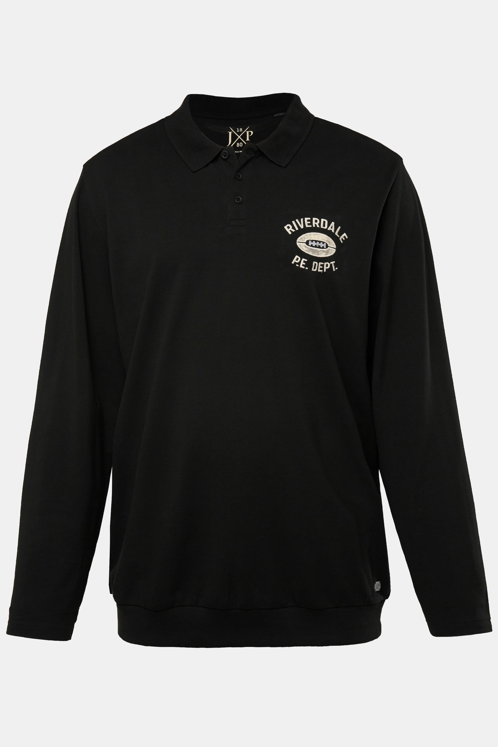 JP1880 Piqué Langarm Poloshirt Bauchfit  