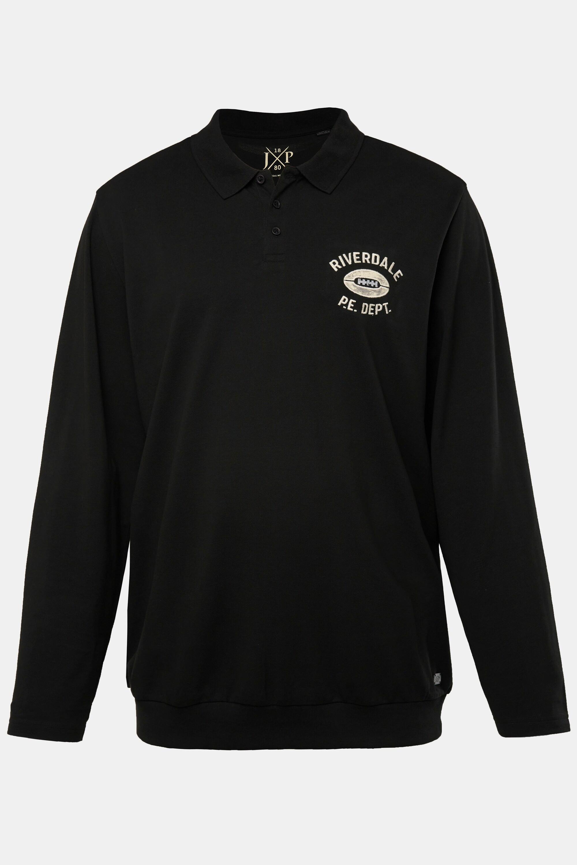 JP1880 Piqué Langarm Poloshirt Bauchfit  
