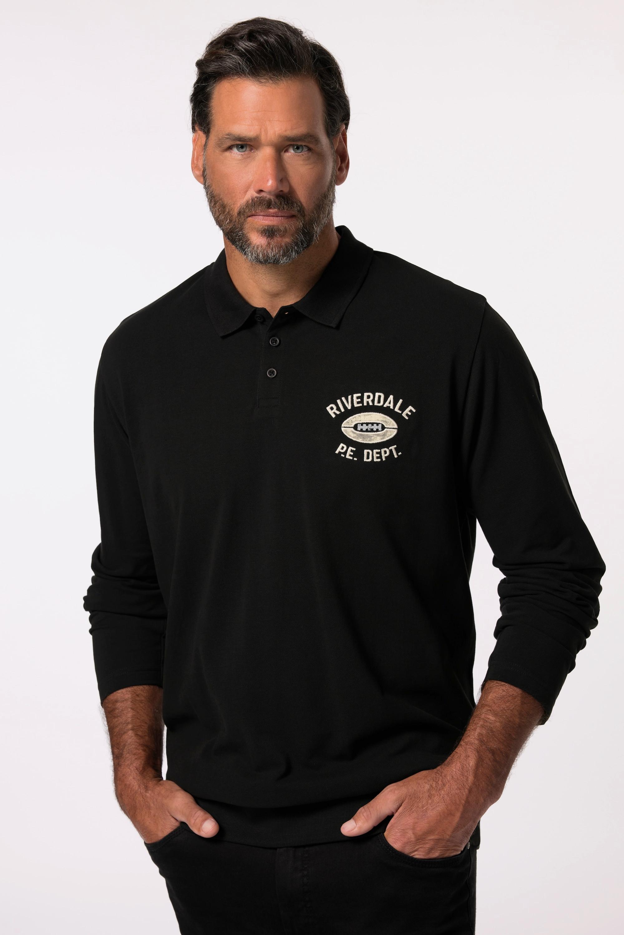 JP1880 Piqué Langarm Poloshirt Bauchfit  